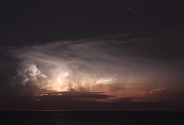 thunderstorm at sea, haifa 2012